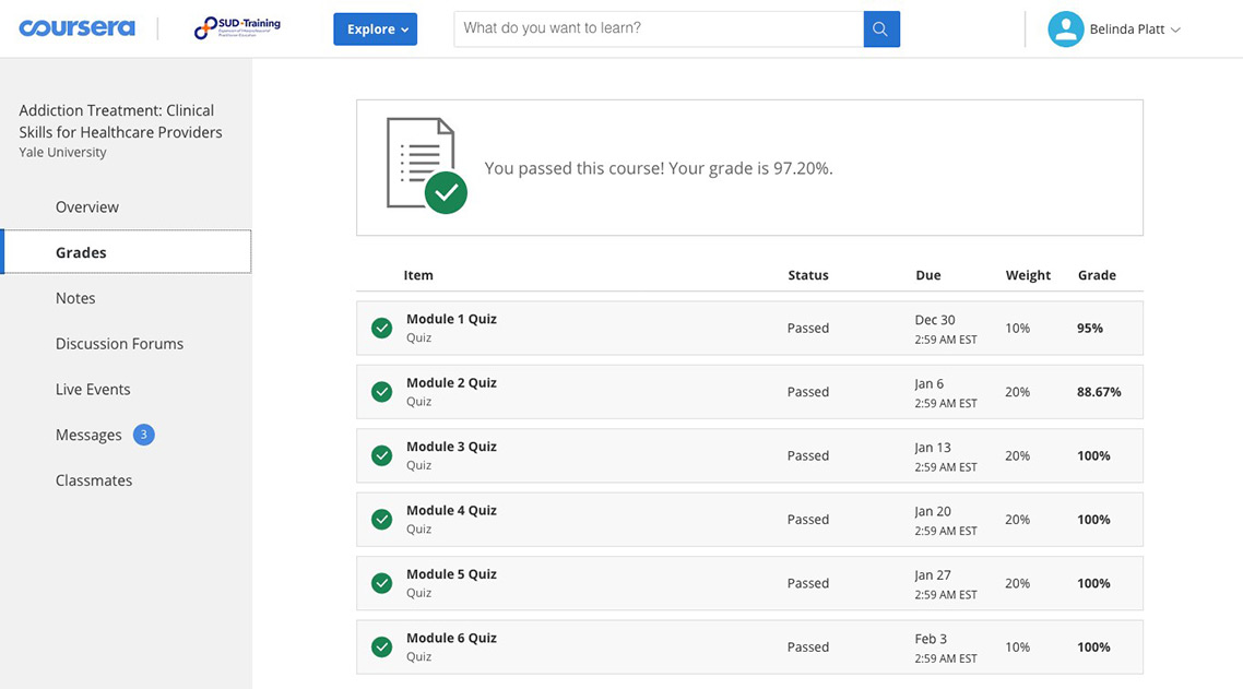 Screenshot your grades